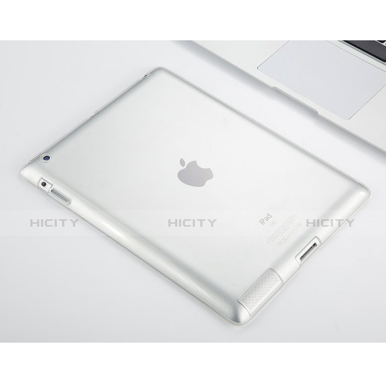 Cover TPU Trasparente Ultra Slim Morbida per Apple iPad 4 Chiaro