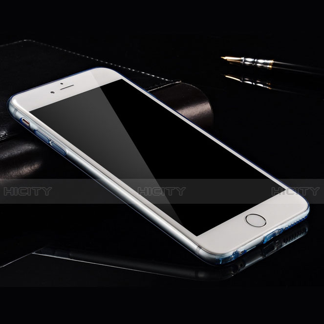 Cover TPU Trasparente Ultra Slim Morbida per Apple iPhone 6 Blu