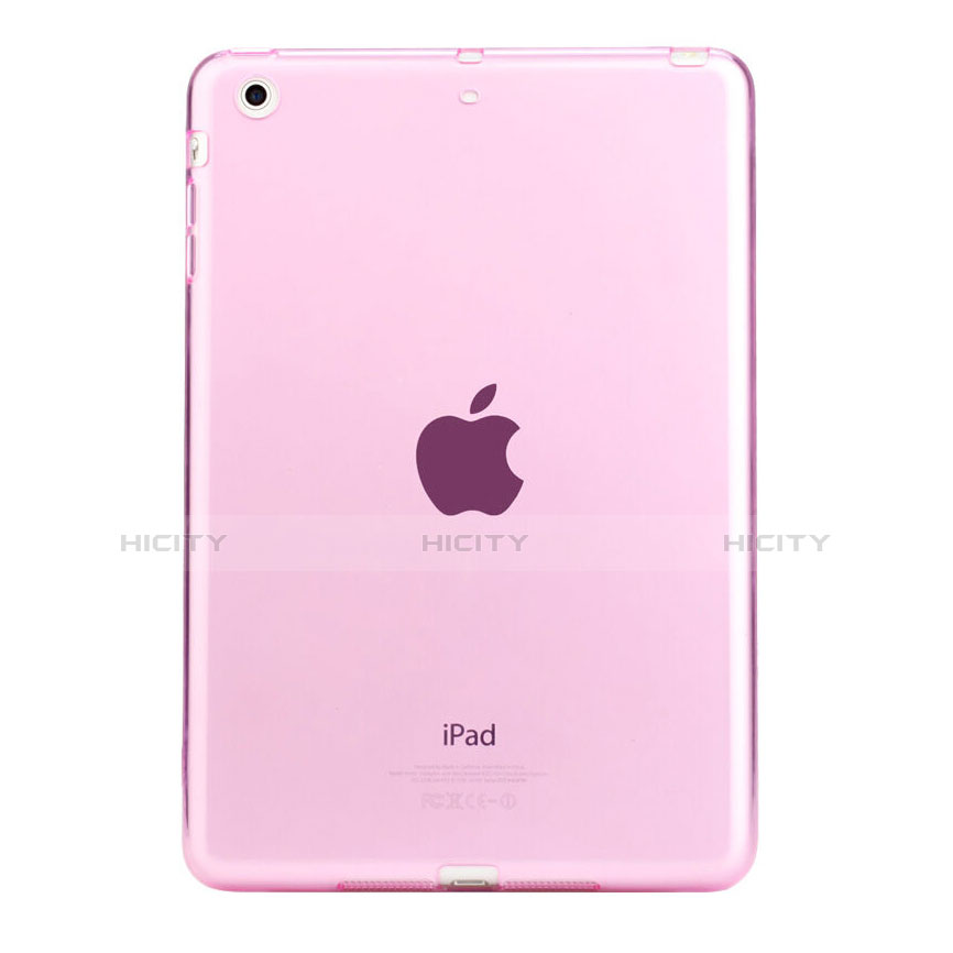 Cover TPU Trasparente Ultra Sottile Morbida per Apple iPad Mini 2 Rosa