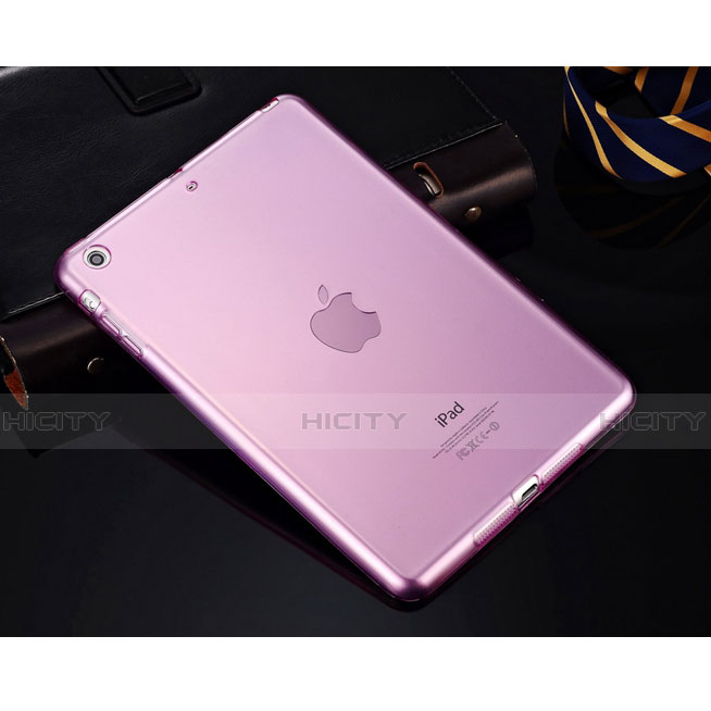 Cover TPU Trasparente Ultra Sottile Morbida per Apple iPad Mini 2 Rosa