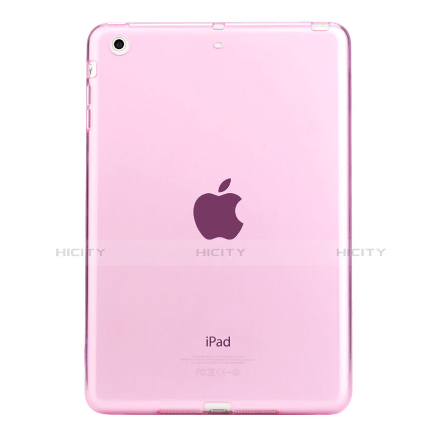 Cover TPU Trasparente Ultra Sottile Morbida per Apple iPad Mini 3 Rosa