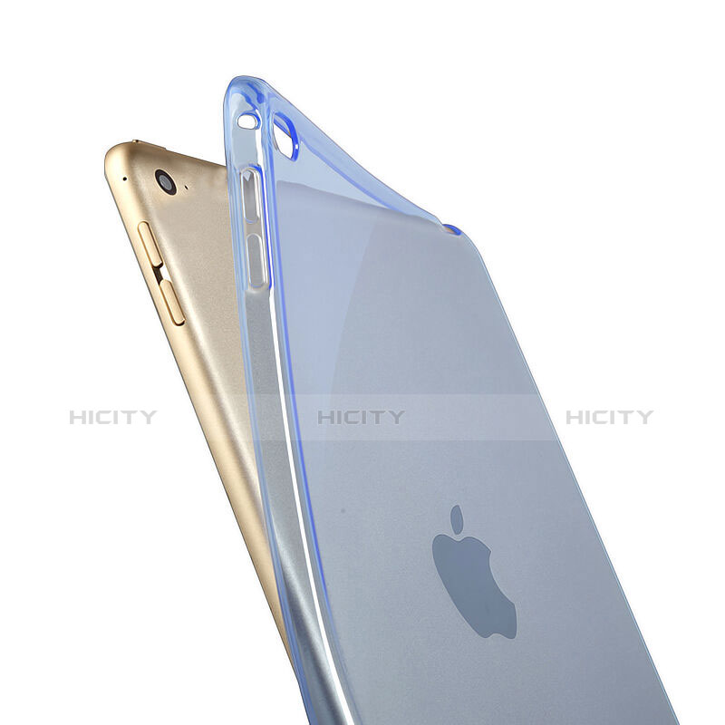 Cover TPU Trasparente Ultra Sottile Morbida per Apple iPad Mini 4 Blu