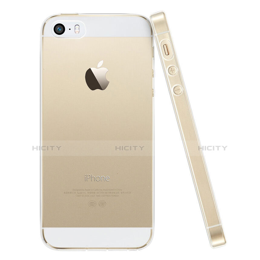 Cover TPU Trasparente Ultra Sottile Morbida per Apple iPhone 5 Chiaro