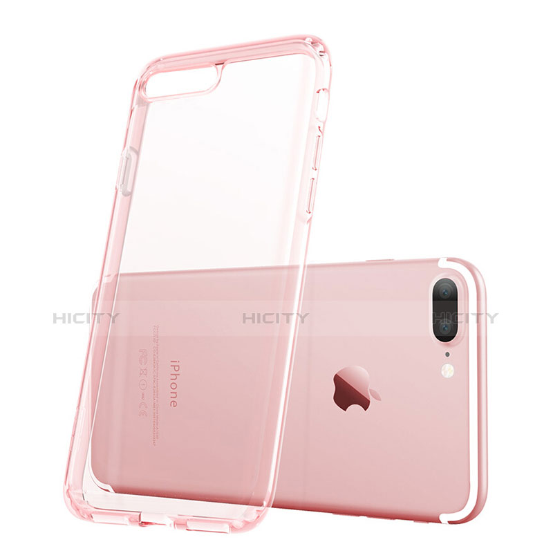 Cover TPU Trasparente Ultra Sottile Morbida per Apple iPhone 7 Plus Rosa