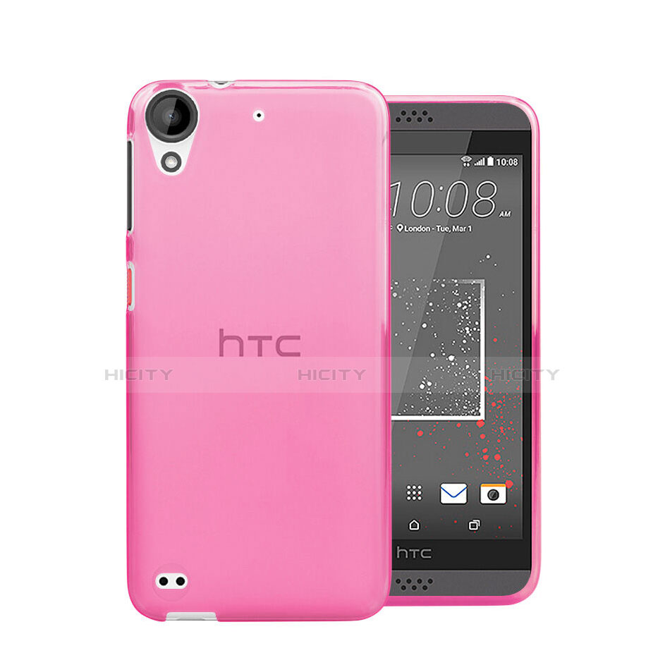 Cover TPU Trasparente Ultra Sottile Morbida per HTC Desire 530 Rosa