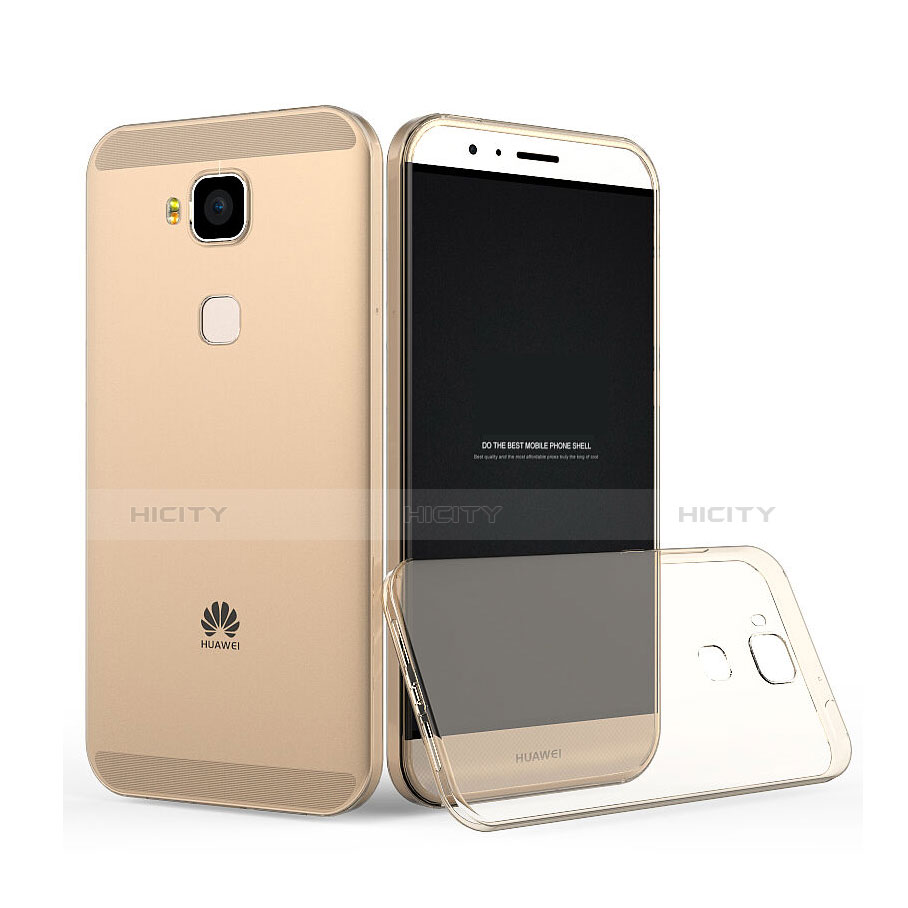 Cover TPU Trasparente Ultra Sottile Morbida per Huawei G7 Plus Oro