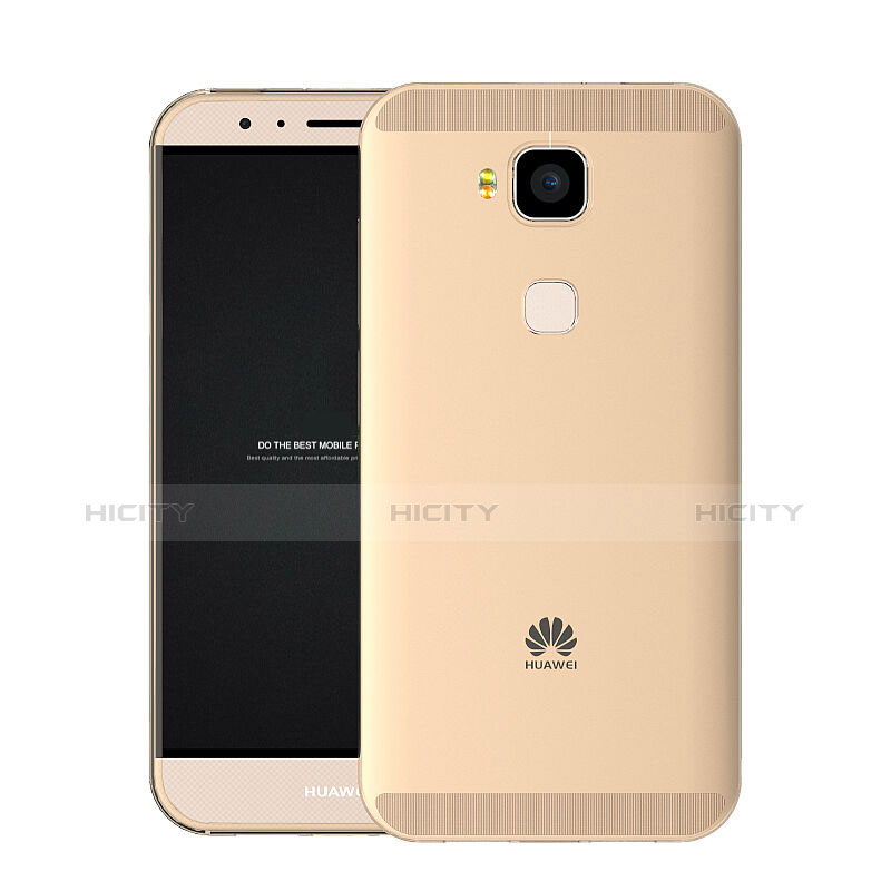 Cover TPU Trasparente Ultra Sottile Morbida per Huawei G7 Plus Oro