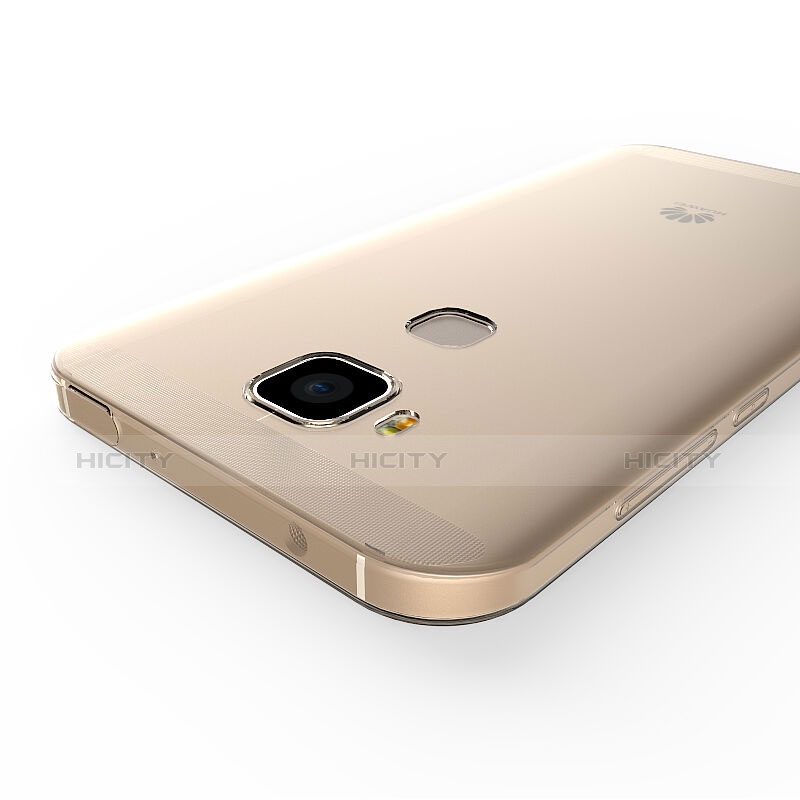Cover TPU Trasparente Ultra Sottile Morbida per Huawei G8 Oro