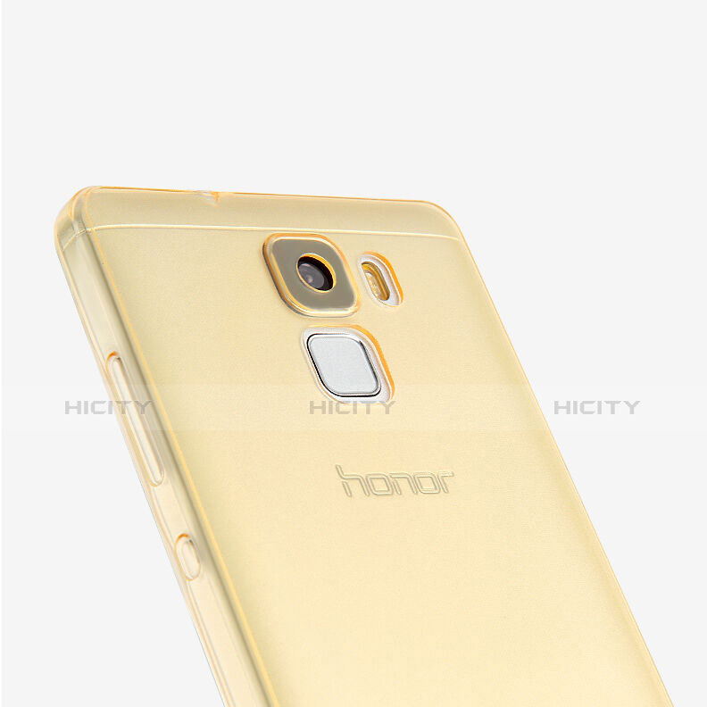 Cover TPU Trasparente Ultra Sottile Morbida per Huawei Honor 7 Oro