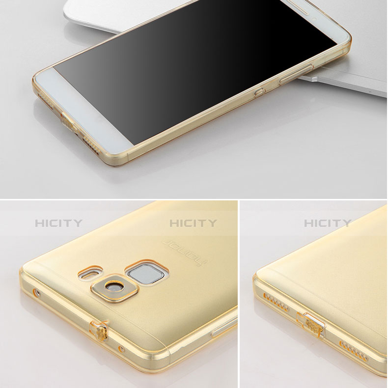 Cover TPU Trasparente Ultra Sottile Morbida per Huawei Honor 7 Oro