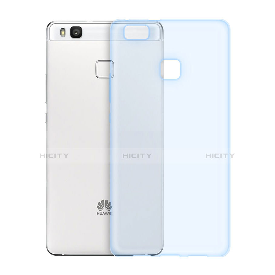Cover TPU Trasparente Ultra Sottile Morbida per Huawei P9 Lite Blu
