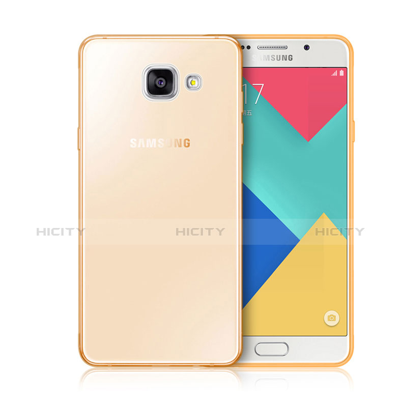 Cover TPU Trasparente Ultra Sottile Morbida per Samsung Galaxy A3 (2016) SM-A310F Oro