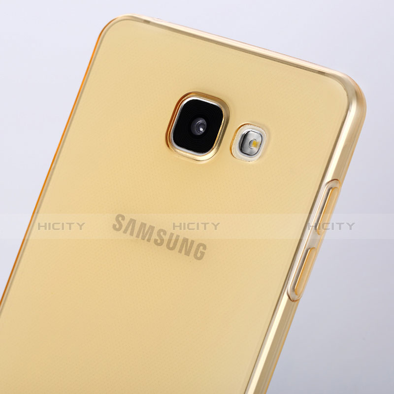 Cover TPU Trasparente Ultra Sottile Morbida per Samsung Galaxy A5 (2016) SM-A510F Oro