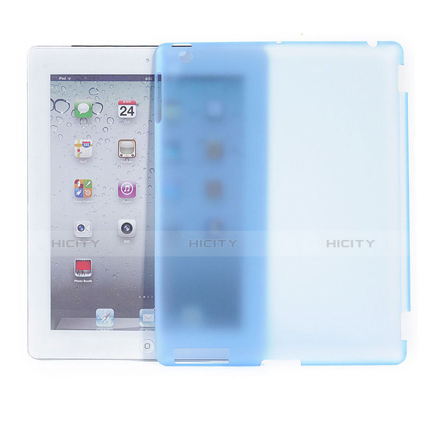 Cover Ultra Slim Trasparente Rigida Opaca per Apple iPad 3 Cielo Blu