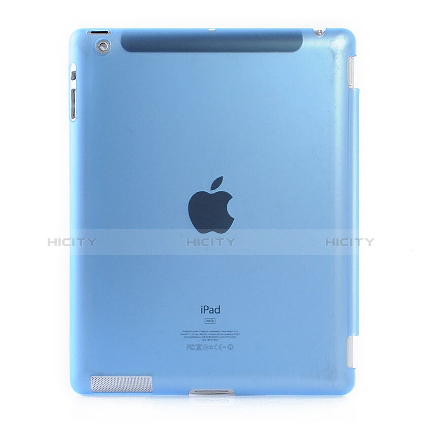 Cover Ultra Slim Trasparente Rigida Opaca per Apple iPad 4 Cielo Blu