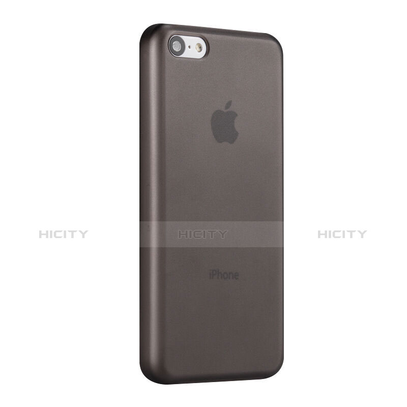 Cover Ultra Slim Trasparente Rigida Opaca per Apple iPhone 5C Grigio