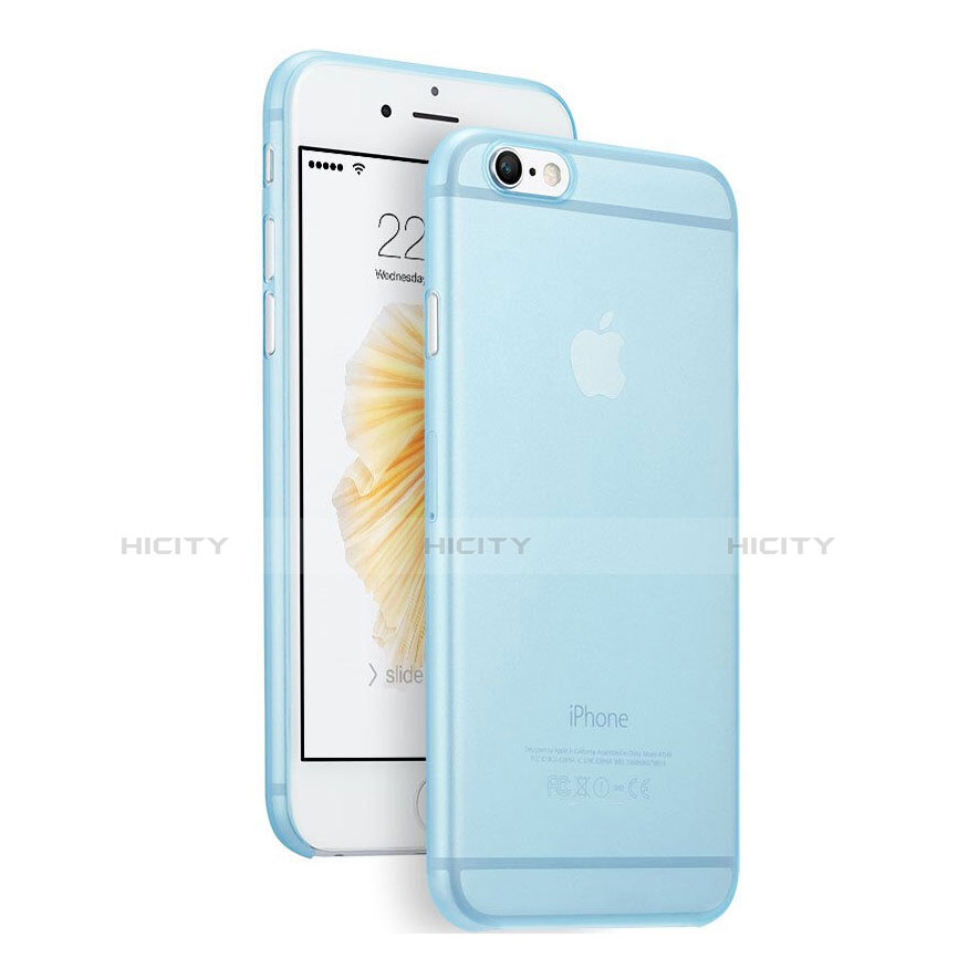 Cover Ultra Slim Trasparente Rigida Opaca per Apple iPhone 6 Cielo Blu