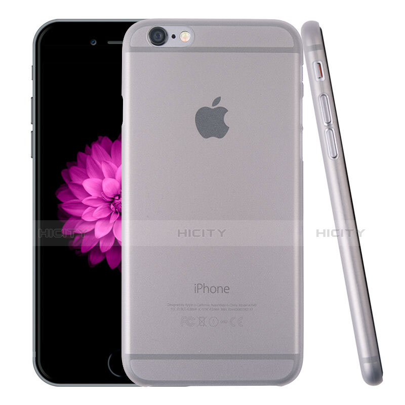 Cover Ultra Slim Trasparente Rigida Opaca per Apple iPhone 6 Grigio