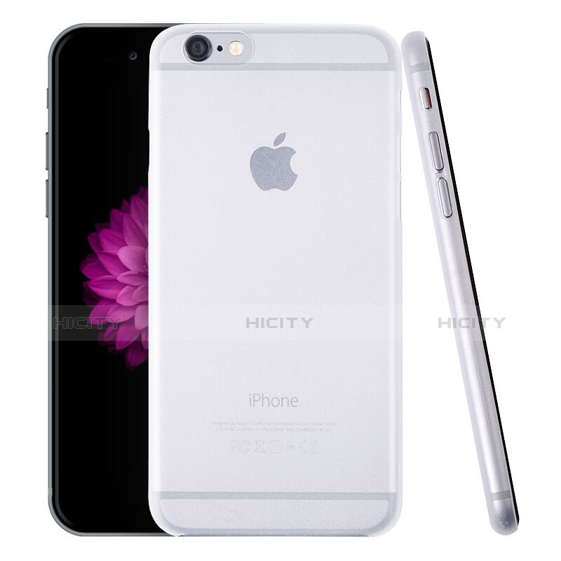 Cover Ultra Slim Trasparente Rigida Opaca per Apple iPhone 6 Plus Bianco