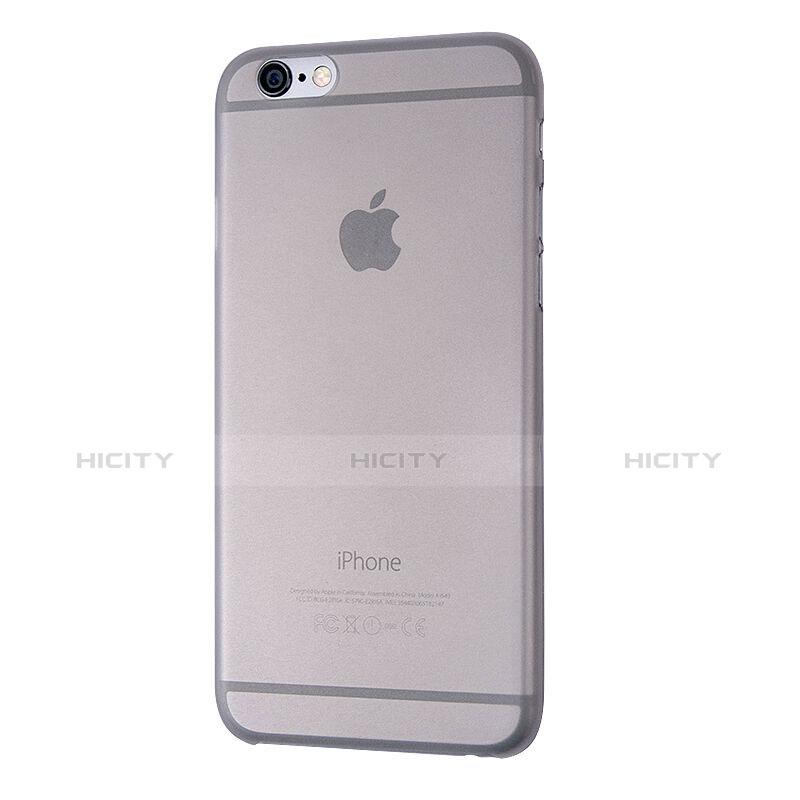 Cover Ultra Slim Trasparente Rigida Opaca per Apple iPhone 6 Plus Grigio