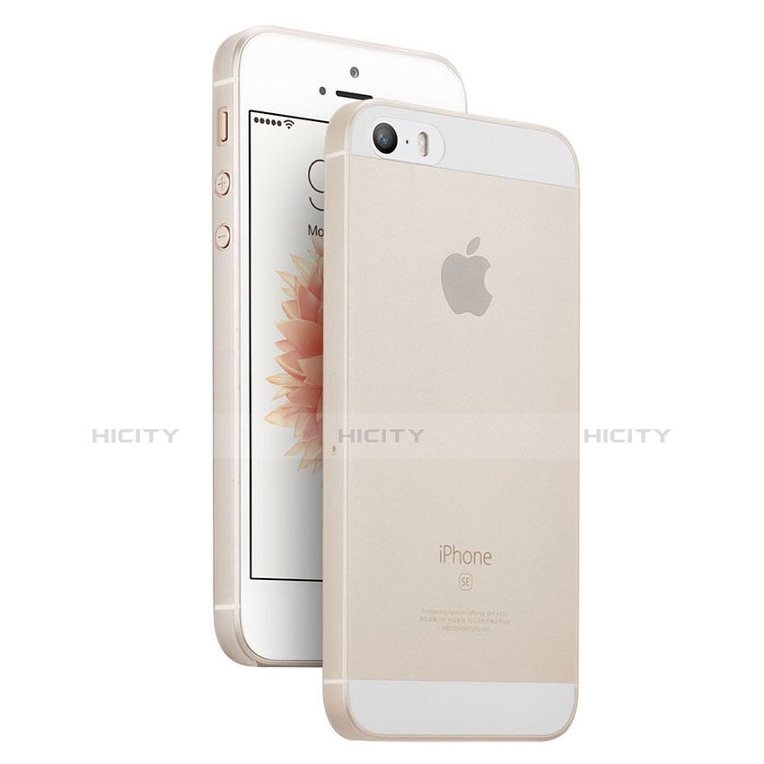 Cover Ultra Slim Trasparente Rigida Opaca per Apple iPhone SE Bianco