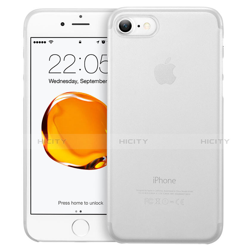 Cover Ultra Slim Trasparente Rigida Opaca per Apple iPhone SE3 2022 Bianco