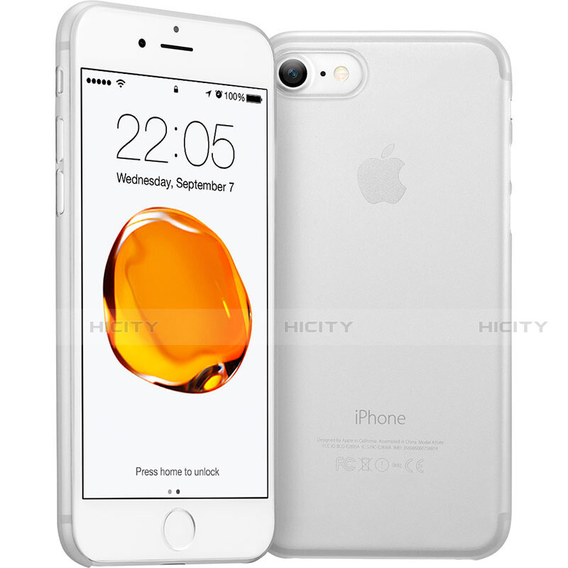 Cover Ultra Slim Trasparente Rigida Opaca per Apple iPhone SE3 2022 Bianco