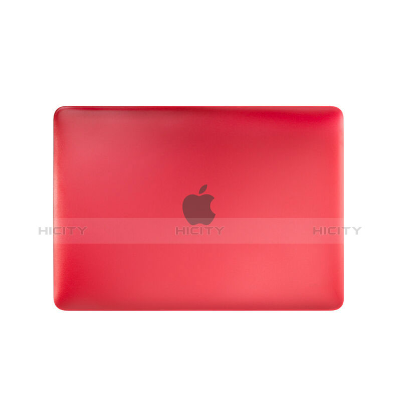 Cover Ultra Slim Trasparente Rigida Opaca per Apple MacBook 12 pollici Rosso