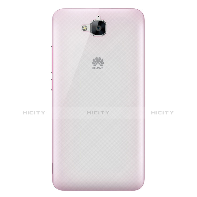 Cover Ultra Slim Trasparente Rigida Opaca per Huawei Y6 Pro Rosa