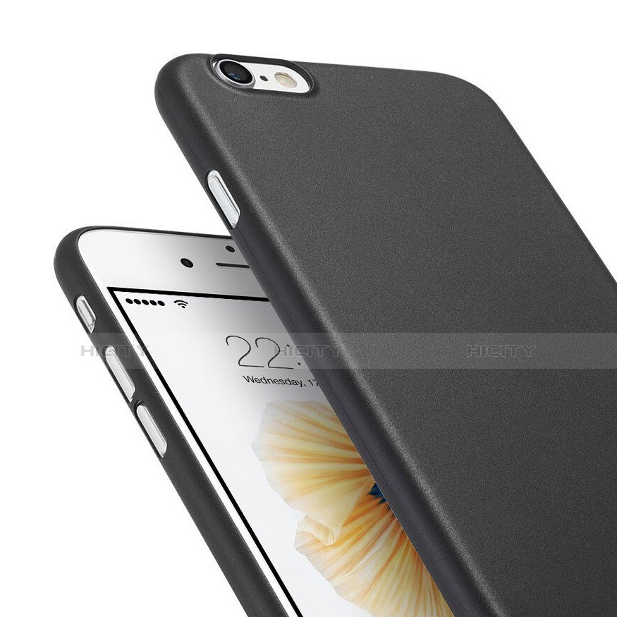 Cover Ultra Sottile Plastica Rigida Opaca G02 per Apple iPhone 6 Nero