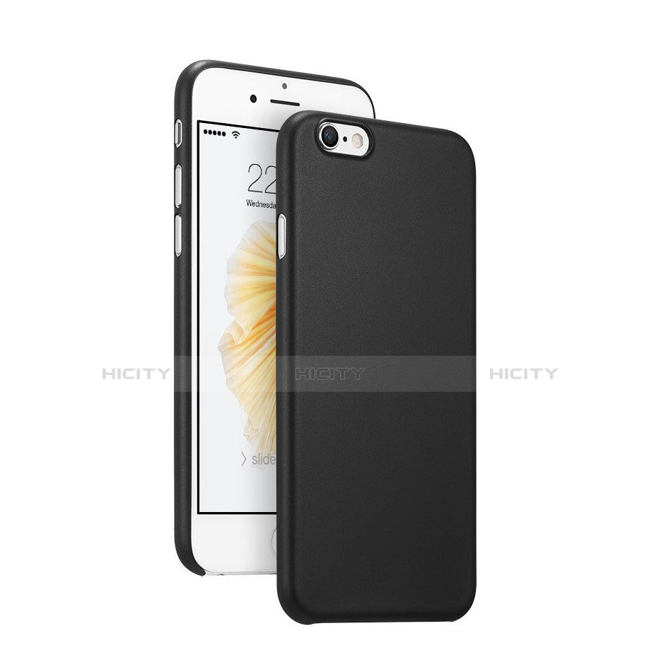 Cover Ultra Sottile Plastica Rigida Opaca G02 per Apple iPhone 6 Plus Nero