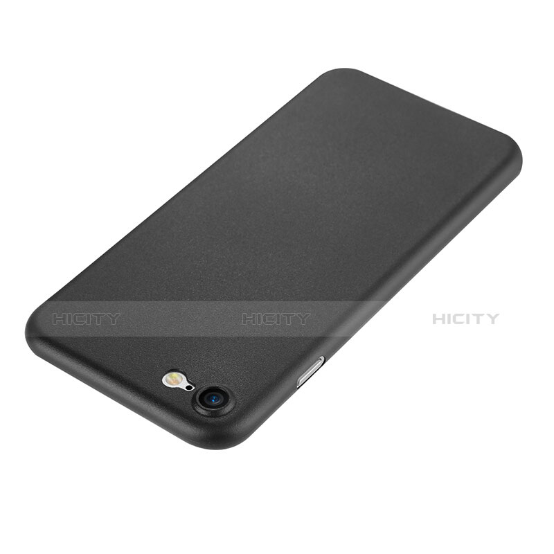 Cover Ultra Sottile Plastica Rigida Opaca per Apple iPhone 7 Nero