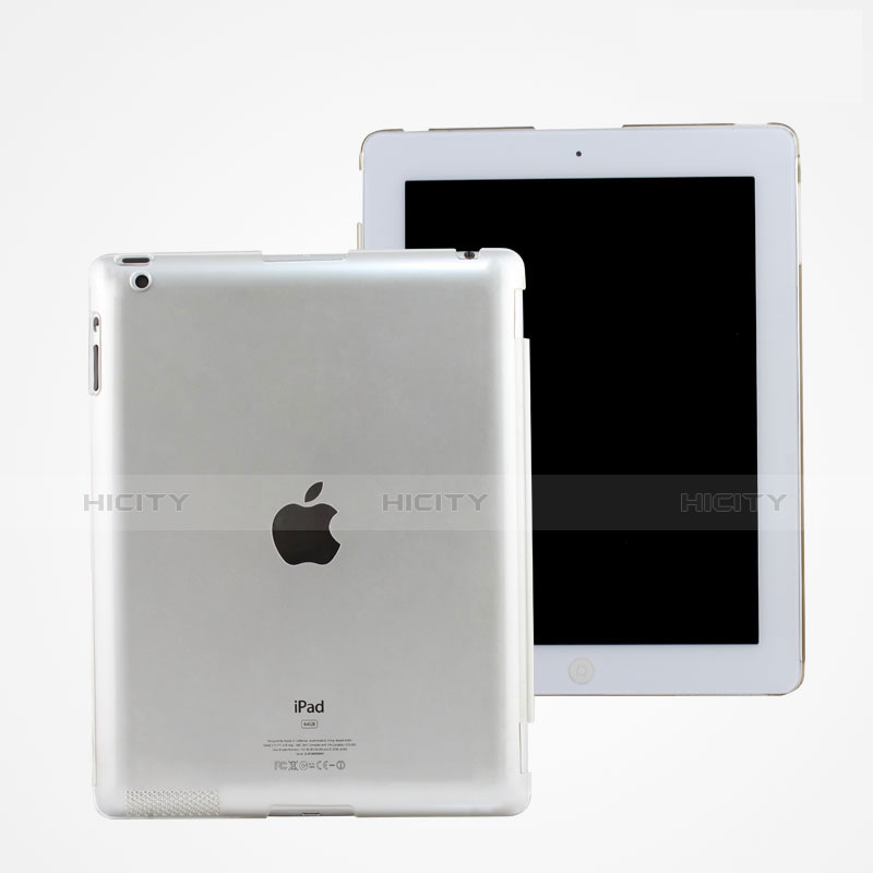 Cover Ultra Sottile Trasparente Rigida Opaca per Apple iPad 2 Bianco