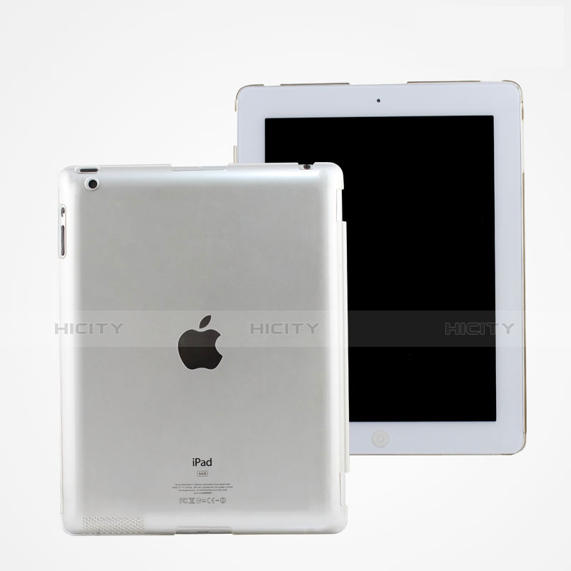 Cover Ultra Sottile Trasparente Rigida Opaca per Apple iPad 3 Bianco