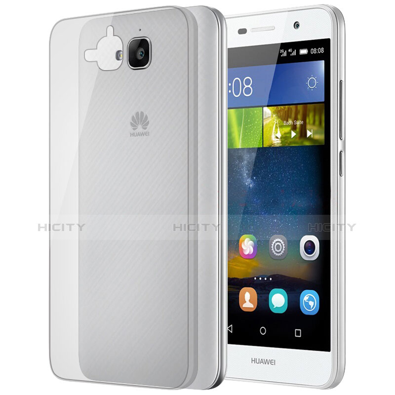 Cover Ultra Sottile Trasparente Rigida Opaca per Huawei Y6 Pro Grigio