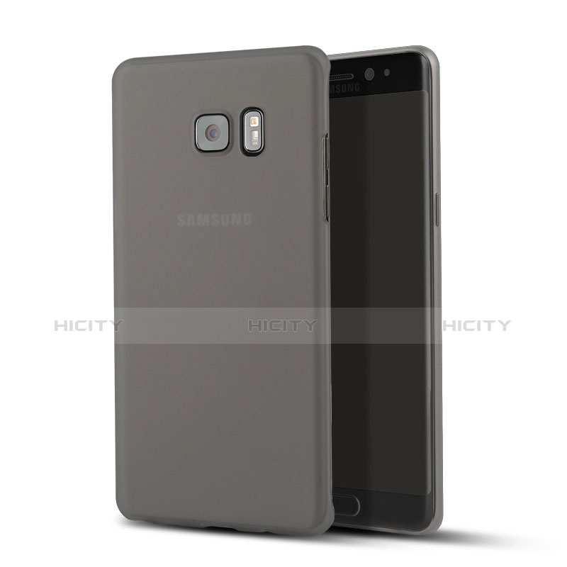 Cover Ultra Sottile Trasparente Rigida Opaca per Samsung Galaxy Note 7 Nero