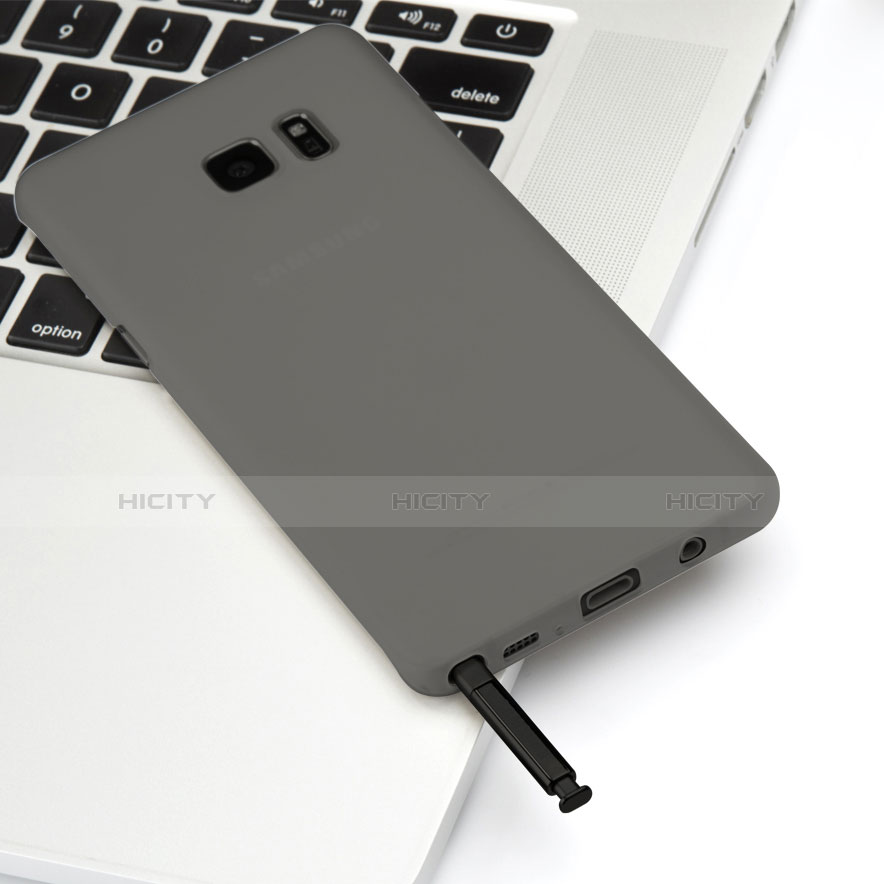 Cover Ultra Sottile Trasparente Rigida Opaca per Samsung Galaxy Note 7 Nero