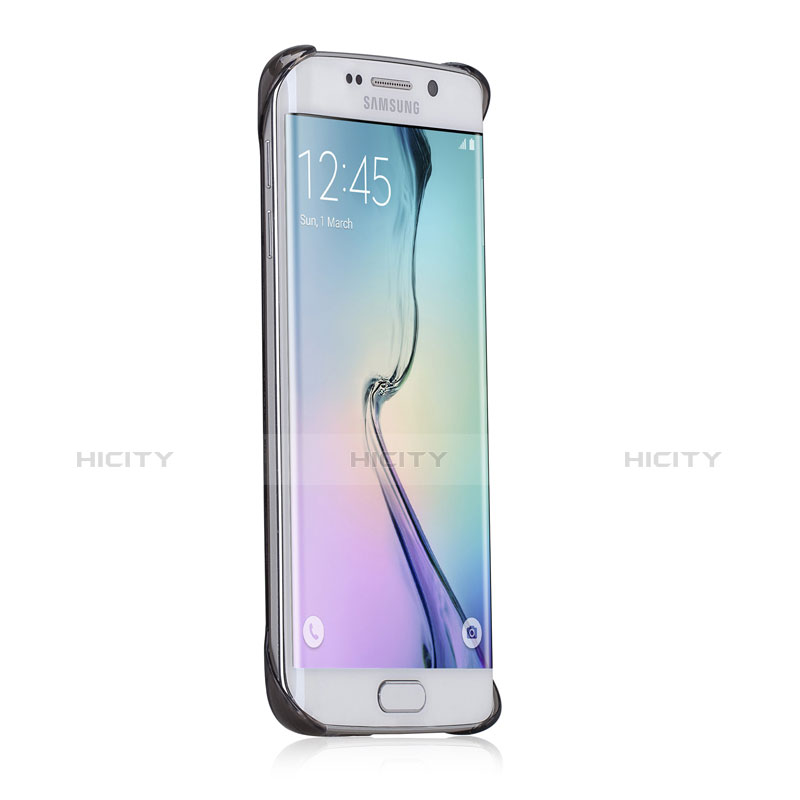 Cover Ultra Sottile Trasparente Rigida Opaca per Samsung Galaxy S6 Edge SM-G925 Grigio