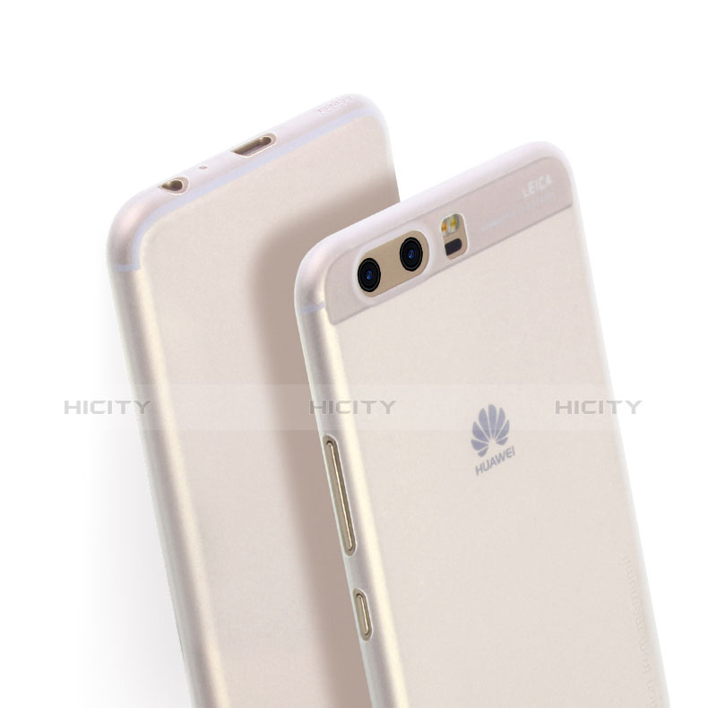 Cover Ultra Sottile Trasparente Rigida Opaca T01 per Huawei P10 Bianco