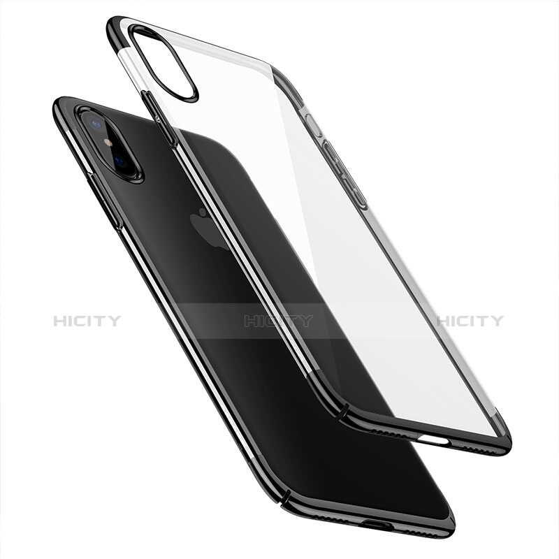 Cover Ultra Sottile Trasparente Rigida per Apple iPhone Xs Max Nero