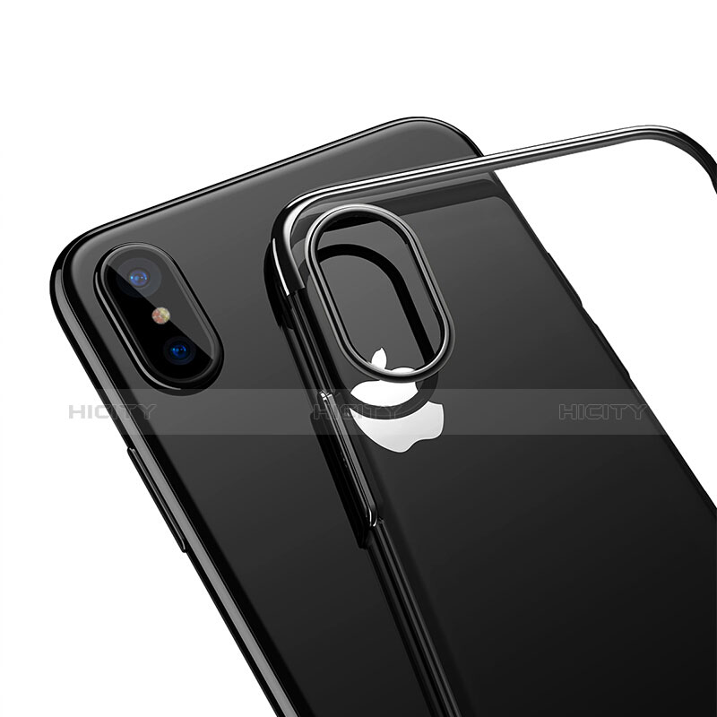 Cover Ultra Sottile Trasparente Rigida per Apple iPhone Xs Max Nero