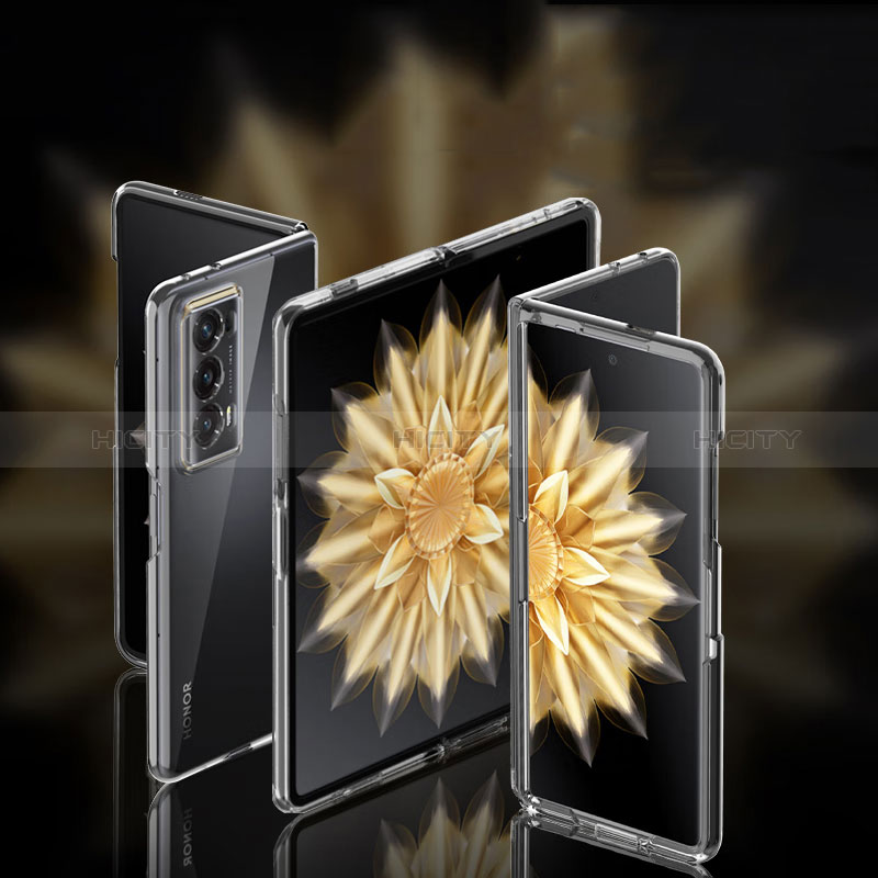 Custodia Crystal Trasparente Rigida Cover per Huawei Honor Magic V2 5G Chiaro