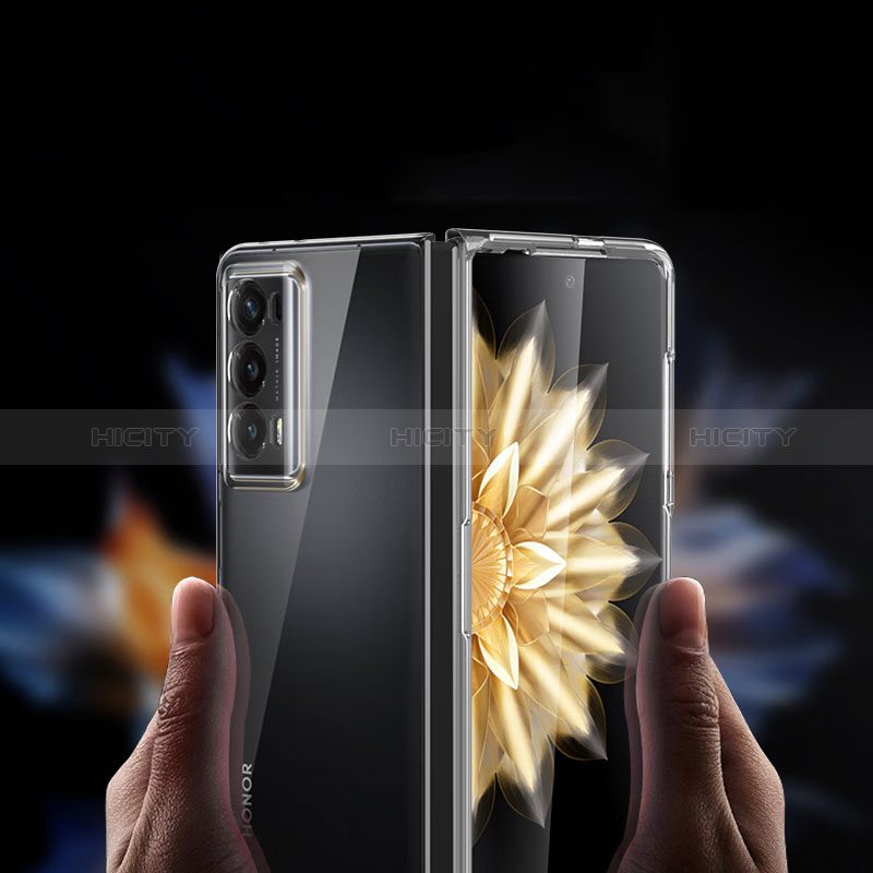 Custodia Crystal Trasparente Rigida Cover per Huawei Honor Magic V2 5G Chiaro