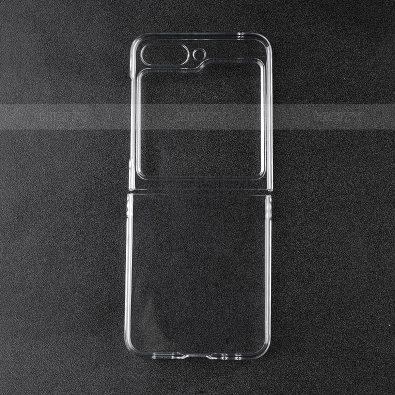 Custodia Crystal Trasparente Rigida Cover per Samsung Galaxy Z Flip5 5G Chiaro