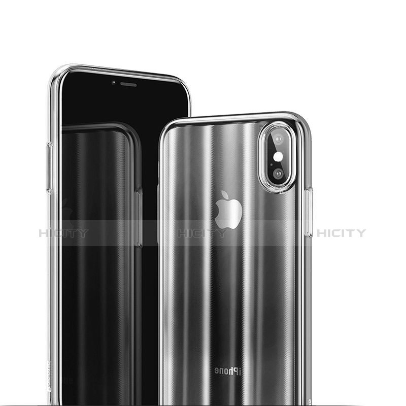 Custodia Crystal Trasparente Rigida H01 per Apple iPhone Xs Chiaro
