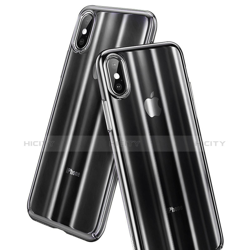Custodia Crystal Trasparente Rigida H01 per Apple iPhone Xs Max Chiaro