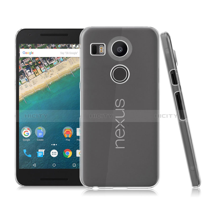 Custodia Crystal Trasparente Rigida per Google Nexus 5X Chiaro