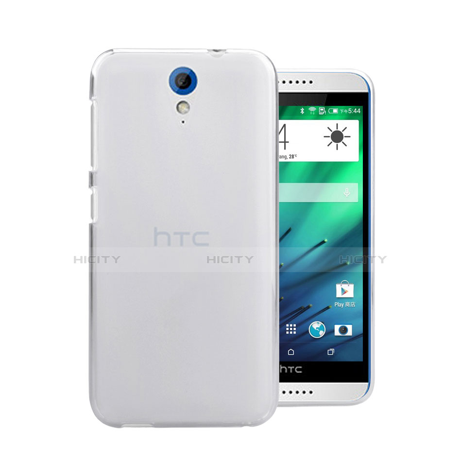 Custodia Crystal Trasparente Rigida per HTC Desire 620 Bianco