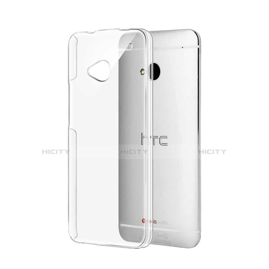 Custodia Crystal Trasparente Rigida per HTC One M7 Chiaro