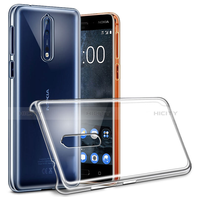 Custodia Crystal Trasparente Rigida per Nokia 8 Chiaro